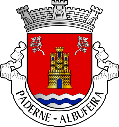 Brasão da freguesia de Paderne - Paderne civil parish, coat-of-arms Brasão da freguesia de Paderne - Paderne civil parish, coat-of-arms