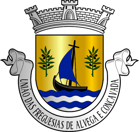 Brasão da União das freguesias de Alvega e Concavada - Alvega and Concavada civil parishes union coat-of-arms Brasão da União das freguesias de Alvega e Concavada - Alvega and Concavada civil parishes union coat-of-arms
