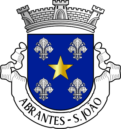 Brasão da antiga freguesia de Abrantes (São João) - Abrantes (São João) former civil parish, coat-of-arms Brasão da antiga freguesia de Abrantes (São João) - Abrantes (São João) (Prazeres) former civil parish, coat-of-arms