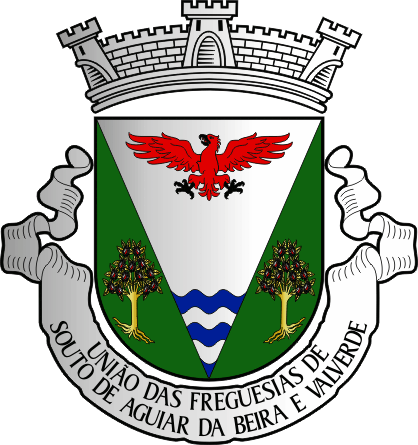 Brasão da União das freguesias de Souto de Aguiar da Beira e Valverde - Souto de Aguiar da Beira and Valverde civil parishes union coat-of-arms