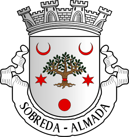 Brasão da antiga freguesia de Sobreda - Sobreda former civil parish, coat-of-arms