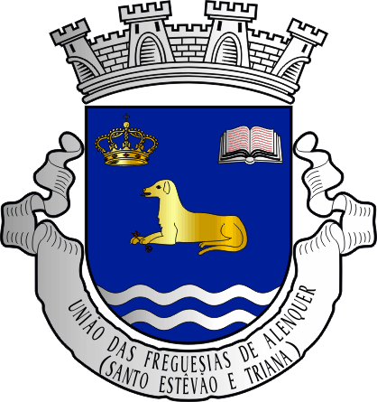 Brasão da União das freguesias de Alenquer (Santo Estêvão e Triana) - Alenquer (Santo Estêvão and Triana) civil parishes union coat-of-arms