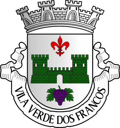 Brasão da freguesia de Vila Verde dos Francos - Vila Verde dos Francos civil parish, coat-of-arms