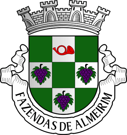 Brasão da freguesia de Fazendas de Almeirim - Fazendas de Almeirim civil parish, coat-of-arms Brasão da freguesia de Fazendas de Almeirim - Fazendas de Almeirim civil parish, coat-of-arms