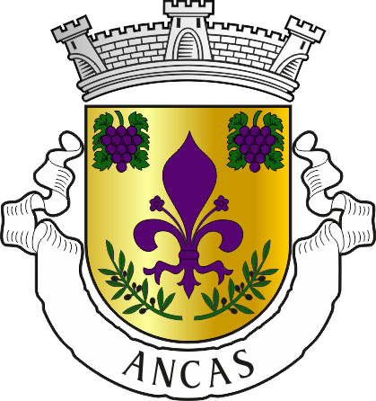 Brasão da antiga freguesia de Ancas - Ancas former civil parish, coat-of-arms Brasão da antiga freguesia de Ancas - Ancas former civil parish, coat-of-arms