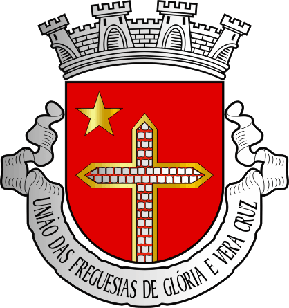 Brasão da União das freguesias de Glória e Vera Cruz - Glória and Vera Cruz civil parishes union coat-of-arms