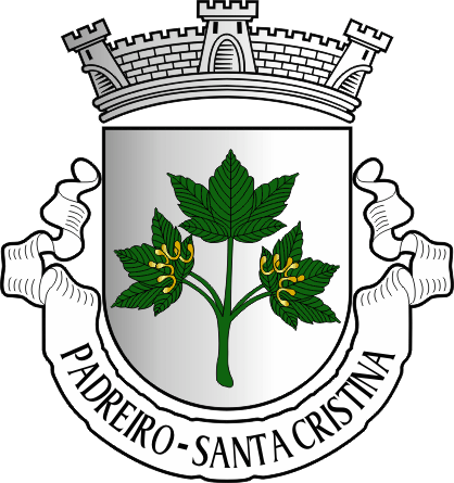 Brasão da antiga freguesia de Padreiro (Santa Cristina) - Padreiro (Santa Cristina) former civil parish, coat-of-arms Brasão da antiga freguesia de Padreiro (Santa Cristina) - Padreiro (Santa Cristina) former civil parish, coat-of-arms