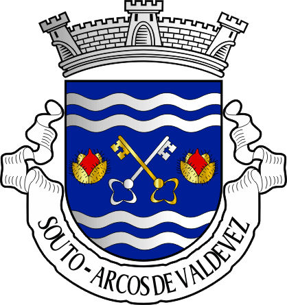 Brasão da antiga freguesia de Souto - Souto former civil parish, coat-of-arms