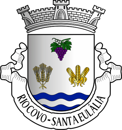 Brasão da antiga freguesia de Rio Covo (Santa Eulália) - Rio Covo (Santa Eulália) former civil parish, coat-of-arms Brasão da antiga freguesia de Rio Covo (Santa Eulália) - Rio Covo (Santa Eulália) former civil parish, coat-of-arms