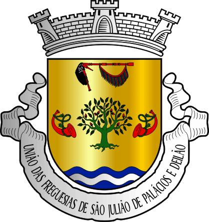 Brasão da União das freguesias de São Julião de Palácios e Deilão - São Julião de Palácios and Deilão civil parishes union coat-of-arms