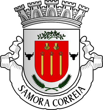 Brasão da freguesia de Samora Correia - Samora Correia civil parish, coat-of-arms Brasão da freguesia de Samora Correia - Samora Correia civil parish, coat-of-arms