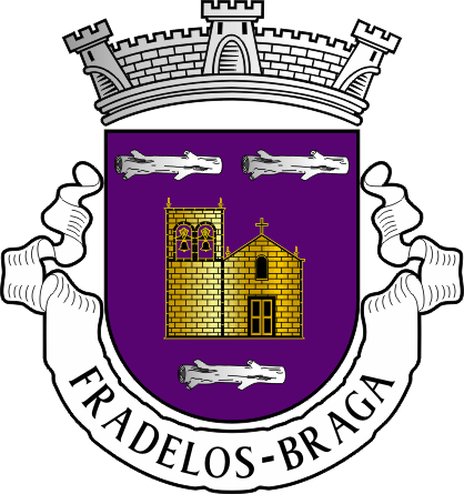 Brasão da antiga freguesia de Fradelos - Fradelos former civil parish, coat-of-arms Brasão da antiga freguesia de Fradelos - Fradelos former civil parish, coat-of-arms