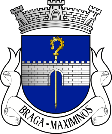 Brasão da antiga freguesia de Braga (Maximinos) - Braga (Maximinos) former civil parish, coat-of-arms Brasão da antiga freguesia de Braga (Maximinos) - Braga (Maximinos) former civil parish, coat-of-arms