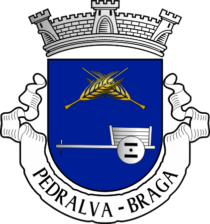 Brasão da freguesia de Pedralva - Pedralva civil parish, coat-of-arms