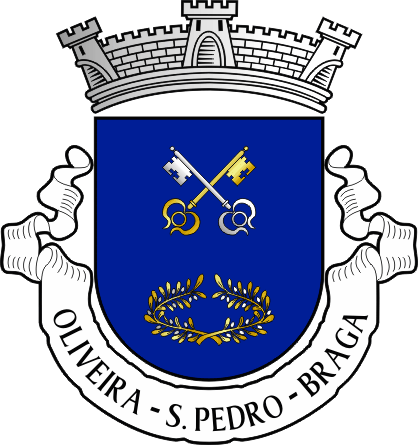 Brasão da antiga freguesia de Oliveira (São Pedro) - Oliveira (São Pedro) former civil parish, coat-of-arms Brasão da antiga freguesia de Oliveira (São Pedro) - Oliveira (São Pedro) former civil parish, coat-of-arms