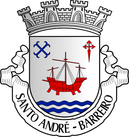 Brasão da antiga freguesia de Santo André - Santo André former civil parish, coat-of-arms Brasão da antiga freguesia de Santo André - Santo André former civil parish, coat-of-arms