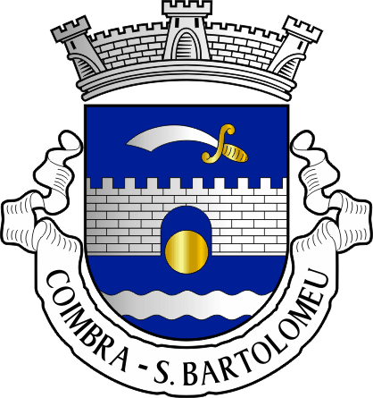 Brasão da antiga freguesia de Coimbra (São Bartolomeu) - Coimbra (São Bartolomeu) former civil parish, coat-of-arms Brasão da antiga freguesia de Coimbra (São Bartolomeu) - Coimbra (São Bartolomeu) former civil parish, coat-of-arms