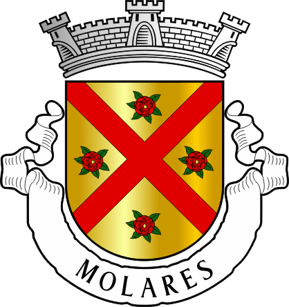 Brasão da antiga freguesia de Molares - Molares former civil parish, coat-of-arms Brasão da antiga freguesia de Molares - Molares former civil parish, coat-of-arms