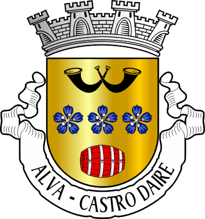 Brasão da antiga freguesia de Alva - Alva former civil parish, coat-of-arms Brasão da antiga freguesia de Alva - Alva former civil parish, coat-of-arms