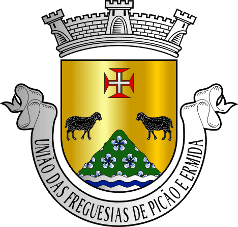 Brasão da União das freguesias de Picão e Ermida - Picão and Ermida civil parishes union coat-of-arms