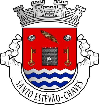 Brasão da freguesia de Santo Estêvão - Santo Estêvão civil parish, coat-of-arms Brasão da freguesia de Santo Estêvão - Santo Estêvão civil parish, coat-of-arms