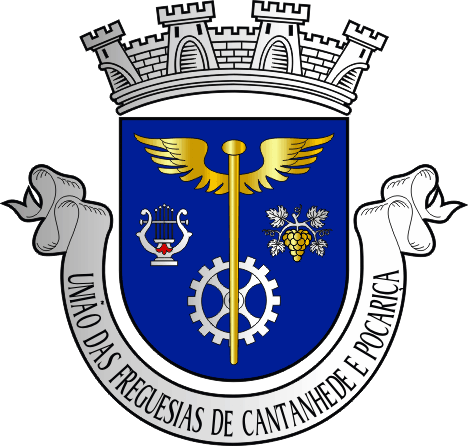 Brasão da União das freguesias de Cantanhede e Pocariça - Cantanhede and Pocariça civil parishes union coat-of-arms