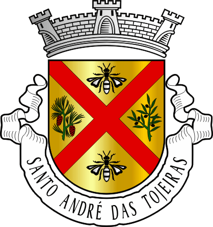 Brasão da freguesia de Santo André das Tojeiras - Santo André das Tojeiras civil parish, coat-of-arms Brasão da freguesia de Santo André das Tojeiras - Santo André das Tojeiras civil parish, coat-of-arms