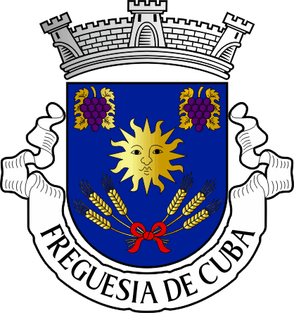 Brasão da freguesia de Cuba - Cuba civil parish, coat-of-arms Brasão da freguesia de Cuba - Cuba civil parish, coat-of-arms