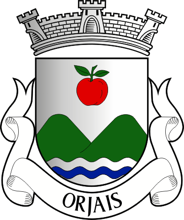 Brasão da freguesia de Orjais - Orjais civil parish, coat-of-arms Brasão da freguesia de Orjais - Orjais civil parish, coat-of-arms