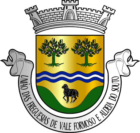 Brasão da União das freguesias de Vale Formoso e Aldeia do Souto - Vale Formoso and Aldeia do Souto civil parishes union coat-of-arms