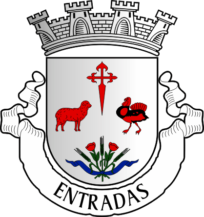 Brasão da freguesia de Entradas - Entradas civil parish, coat-of-arms Brasão da freguesia de Entradas - Entradas civil parish, coat-of-arms