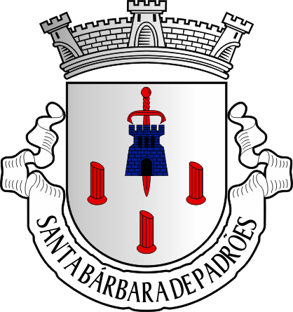 Brasão da freguesia de Santa Bárbara de Padrões - Santa Bárbara de Padrões civil parish, coat-of-arms Brasão da freguesia de Santa Bárbara de Padrões - Santa Bárbara de Padrões civil parish, coat-of-arms