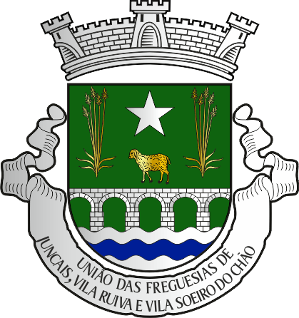 Brasão da União das freguesias de Juncal, Vila Ruiva e Vila Soeiro do Chão - Juncal, Vila Ruiva and Vila Soeiro do Chão  civil parishes union coat-of-arms