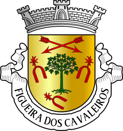 Brasão da freguesia de Figueira dos Cavaleiros - Figueira dos Cavaleiros civil parish, coat-of-arms Brasão da freguesia de Figueira dos Cavaleiros - Figueira dos Cavaleiros civil parish, coat-of-arms