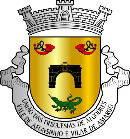 Brasão da União das freguesias de Algodres, Vale de Afonsinho e Vilar de Amargo - Algodres, Vale de Afonsinho and Vilar de Amargo civil parishes union coat-of-arms