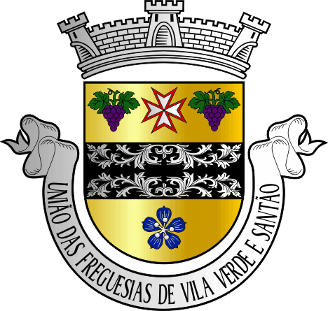 Brasão da União das freguesias de Vila Verde e Santão - Vila Verde and Santão civil parishes union coat-of-arms