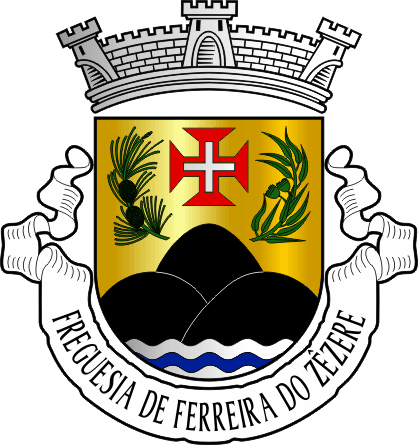 Brasão da freguesia de Ferreira do Zêzere - Ferreira do Zêzere civil parish, coat-of-arms Brasão da freguesia de Ferreira do Zêzere - Ferreira do Zêzere civil parish, coat-of-arms