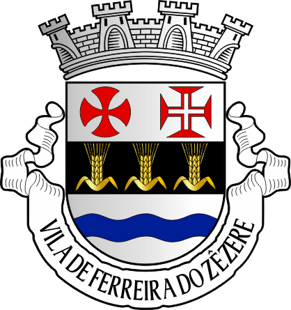Brasão do Município de Ferreira do Zêzere - Ferreira do Zêzere municipal coat-of-arms Brasão do Município de Ferreira do Zêzere - Ferreira do Zêzere municipal coat-of-arms