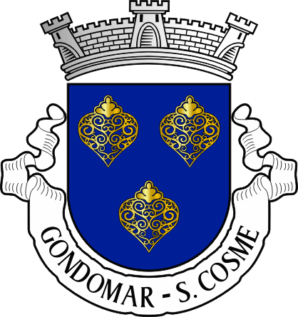 Brasão da antiga freguesia de Gondomar (São Cosme) - Gondomar (São Cosme) former civil parish, coat-of-arms Brasão da antiga freguesia de Gondomar (São Cosme) - Gondomar (São Cosme) former civil parish, coat-of-arms
