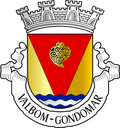 Brasão da antiga freguesia de Valbom - Valbom former civil parish, coat-of-arms Brasão da antiga freguesia de Valbom - Valbom former civil parish, coat-of-arms