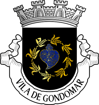 Brasão do Município de Gondomar - Gondomar municipal coat-of-arms Brasão do Município de Gondomar - Gondomar municipal coat-of-arms