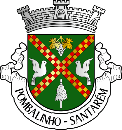 Brasão da freguesia de Pombalinho - Pombalinho civil parish, coat-of-arms Brasão da freguesia de Pombalinho - Pombalinho civil parish, coat-of-arms