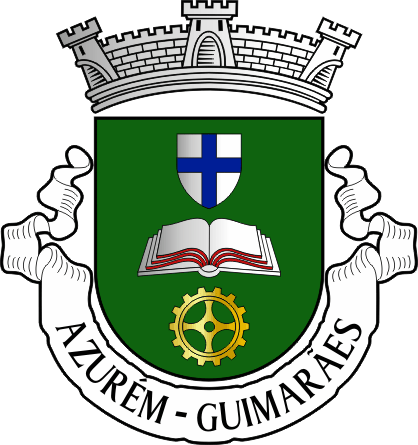 Brasão da freguesia de Azurém - Azurém civil parish, coat-of-arms Brasão da freguesia de Azurém - Azurém civil parish, coat-of-arms