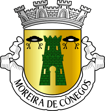 Brasão da freguesia de Moreira de Cónegos - Moreira de Cónegos civil parish, coat-of-arms Brasão da freguesia de Moreira de Cónegos - Moreira de Cónegos civil parish, coat-of-arms