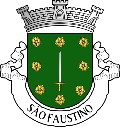 Brasão da antiga freguesia de São Faustino - São Faustino former civil parish, coat-of-arms Brasão da antiga freguesia de São Faustino - São Faustino former civil parish, coat-of-arms