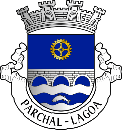 Brasão da antiga freguesia de Parchal - Parchal former civil parish, coat-of-arms Brasão da antiga freguesia de Parchal - Parchal former civil parish, coat-of-arms