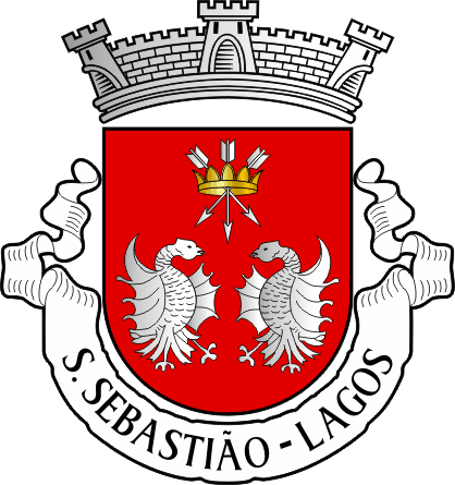 Brasão da antiga freguesia de Lagos (São Sebastião) - Lagos (São Sebastião) former civil parish, coat-of-arms Brasão da antiga freguesia de Lagos (São Sebastião) - Lagos (São Sebastião) former civil parish, coat-of-arms
