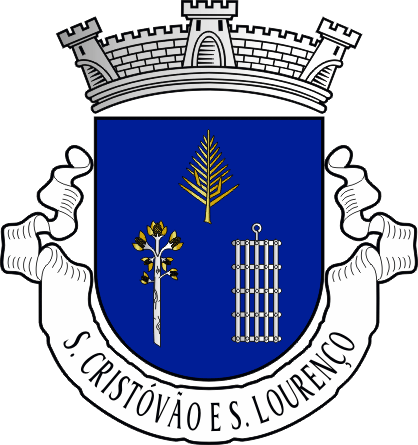 Brasão da antiga freguesia de São Cristóvão e São Lourenço - São Cristóvão and São Lourenço former civil parish, coat-of-arms Brasão da antiga freguesia de São Cristóvão e São Lourenço - São Cristóvão and São Lourenço former civil parish, coat-of-arms