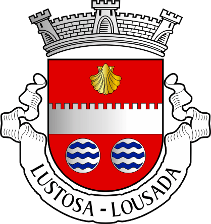 Brasão da antiga freguesia de Lustosa - Lustosa former civil parish, coat-of-arms Brasão da antiga freguesia de Lustosa - Lustosa former civil parish, coat-of-arms