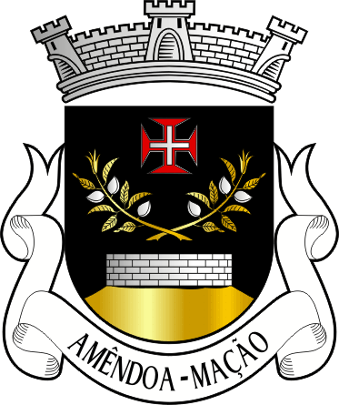 Brasão da freguesia de Amêndoa - Amêndoa civil parish, coat-of-arms Brasão da freguesia de Amêndoa - Amêndoa civil parish, coat-of-arms